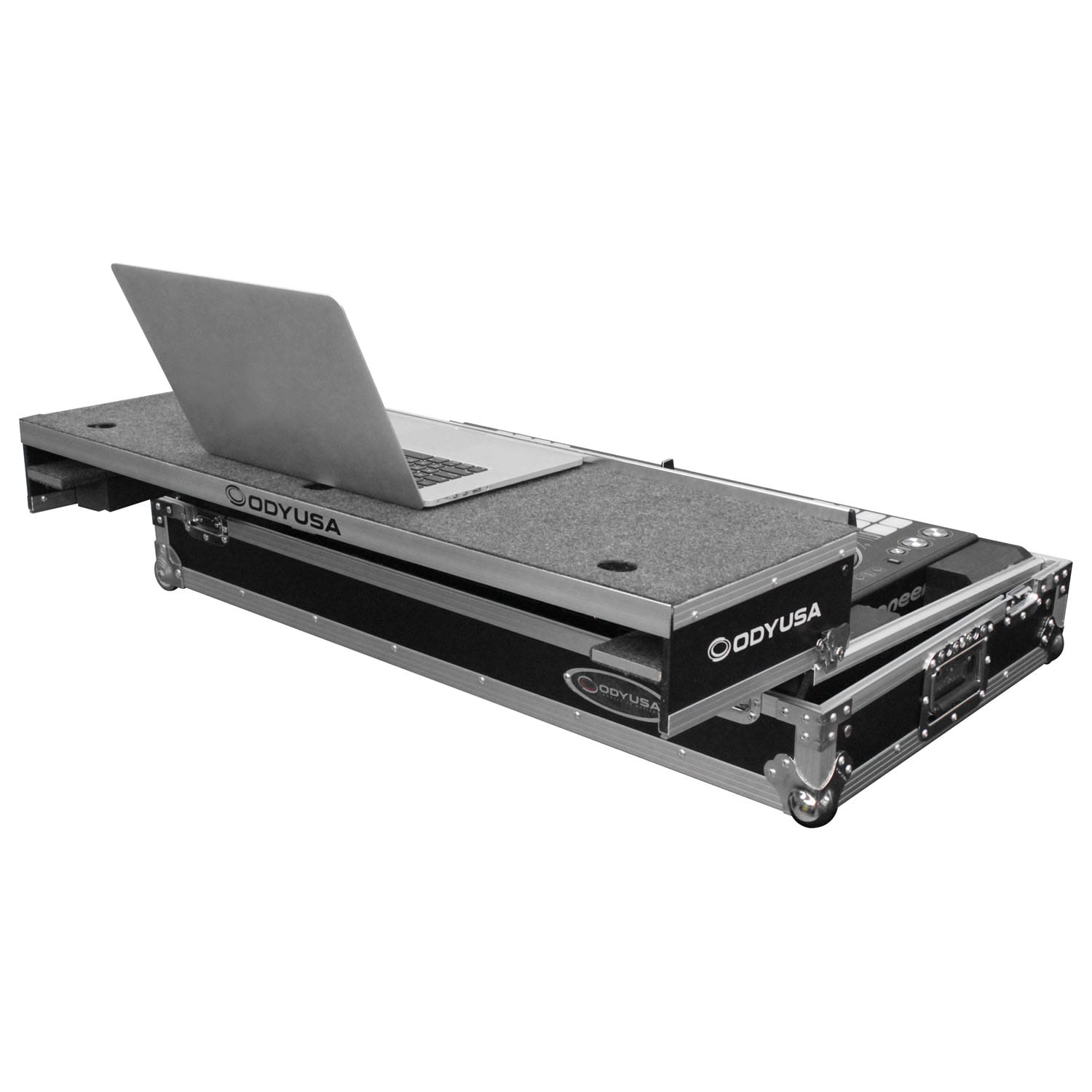 PIONEER DDJ-RZ / DDJ-SZ / DDJ-SZ2 DJ CONTROLLER CASE FEATURING CORNER WHEELS AND THREE 1U RACK SPACES PREMIUM EDITION FLIGHT ZONE GLIDE STYLE SERIES - Image 2