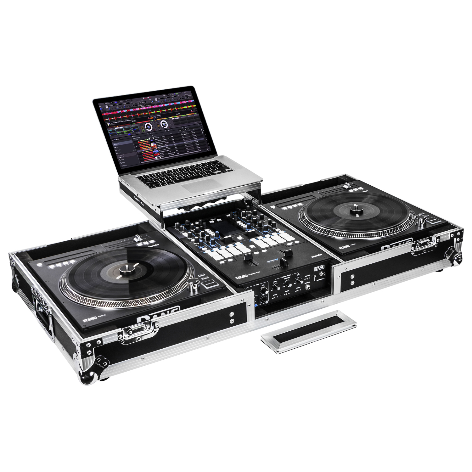 Low Profile Rane Twelve and Rane Seventy / Seventy-Two Coffin Flight Case with Glide Platform - Image 3
