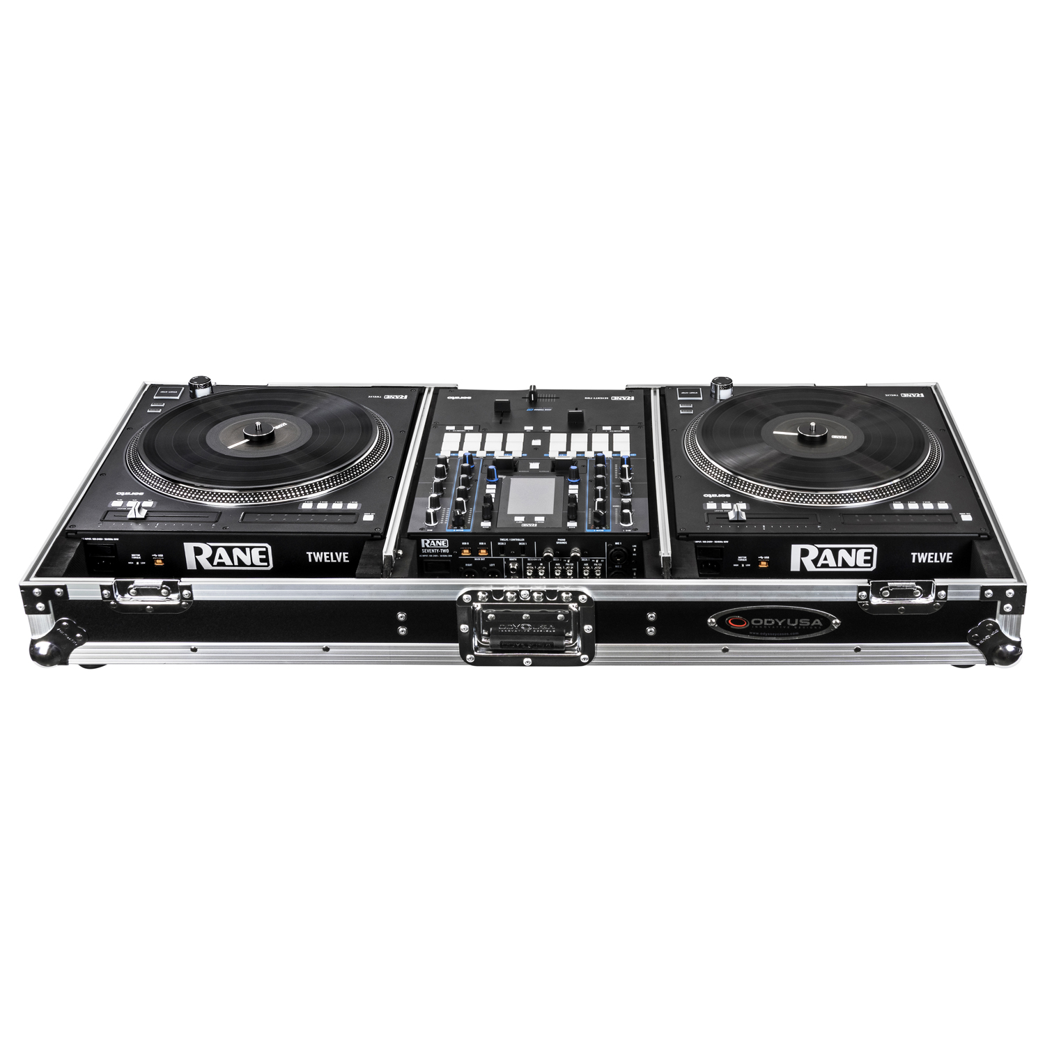 Low Profile Rane Twelve and Rane Seventy / Seventy-Two Coffin Flight Case with Glide Platform - Image 4