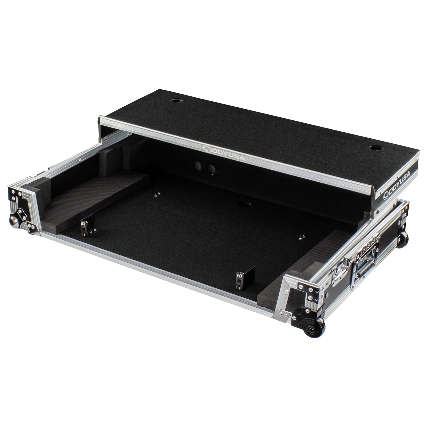 RANE FOUR 1U Flight Case with Glide Style Laptop Platform and Wheels - Image 3