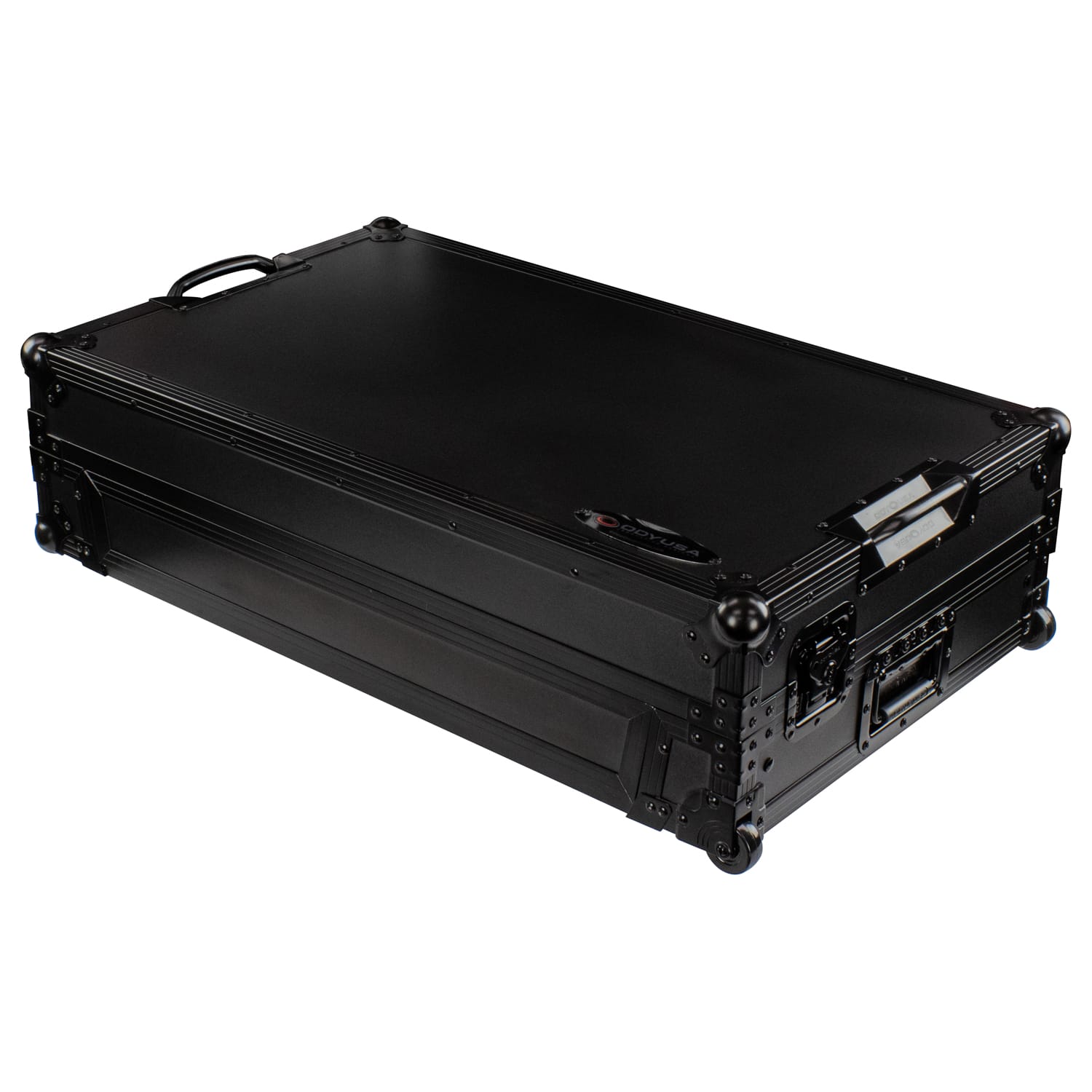 RANE FOUR Black Label 1U Flight Case with Glide Style Laptop Platform and Wheels - Image 4