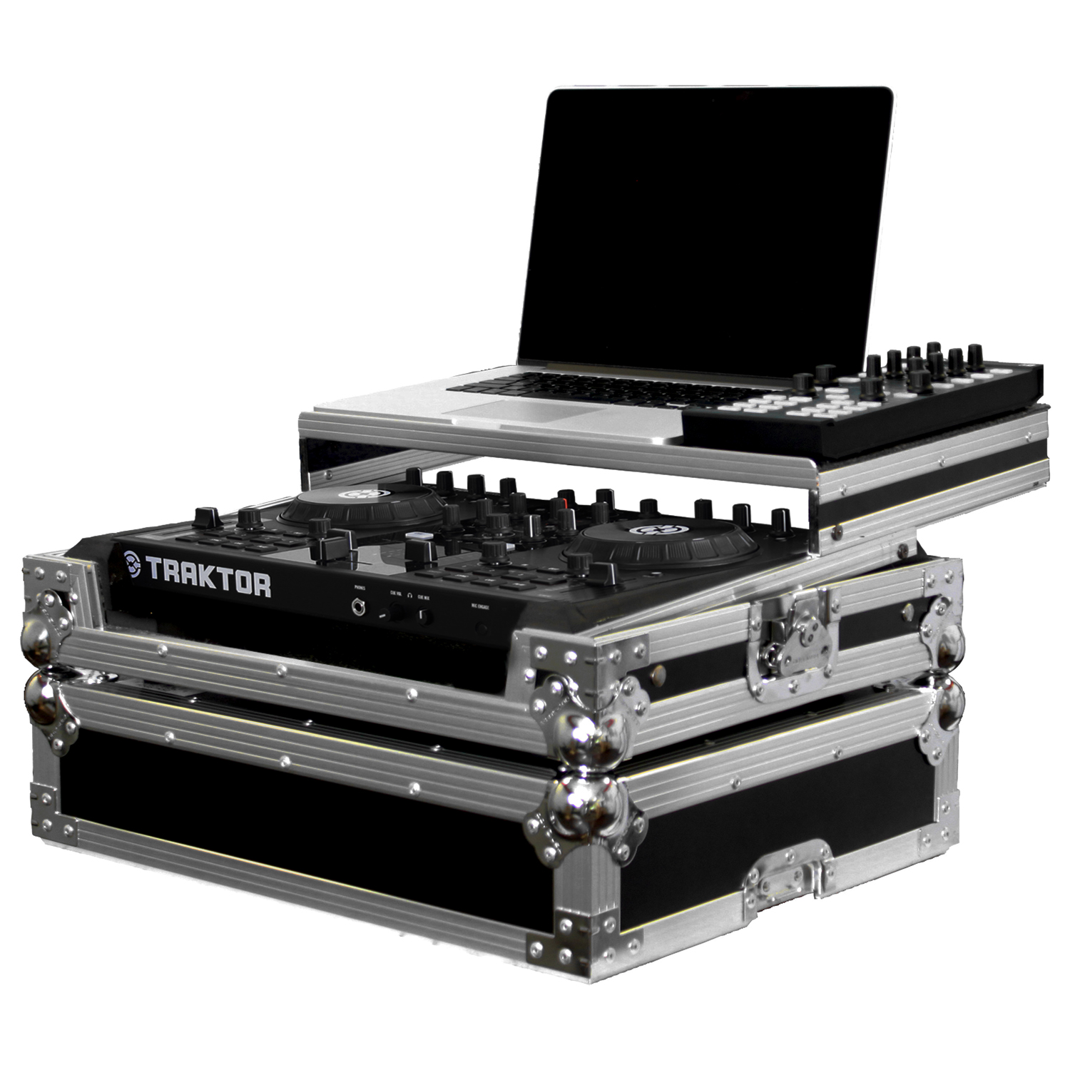 Native Instruments Traktor Kontrol S2 / S2 MK2 Flight Case with Glide Platform