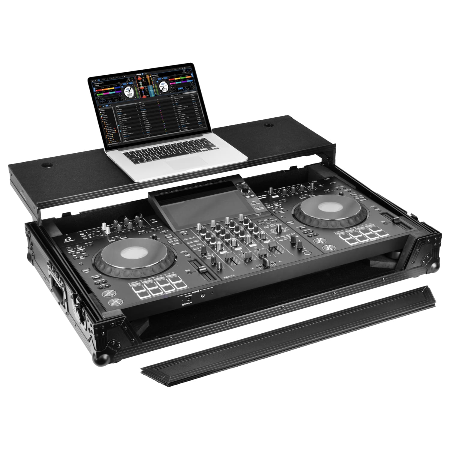 Odyssey AlphaTheta XDJ-AZ Black Label Flight Case with Glide Style Laptop Platform and Wheels - Image 3