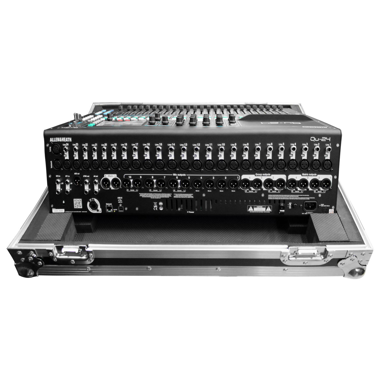 Allen & Heath QU-24 Mixing Console Flight Case with Wheels - Image 2