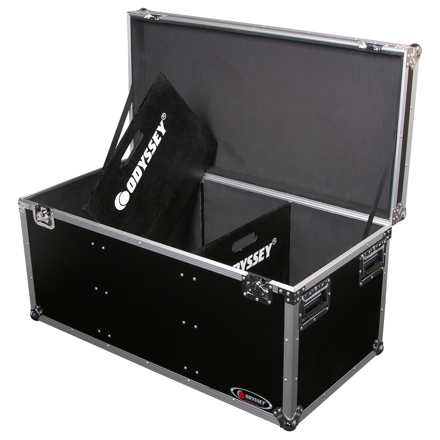 41.5" x 20" x 19.5" Interior Utility Trunk Touring Flight Case with Organizing Dividers