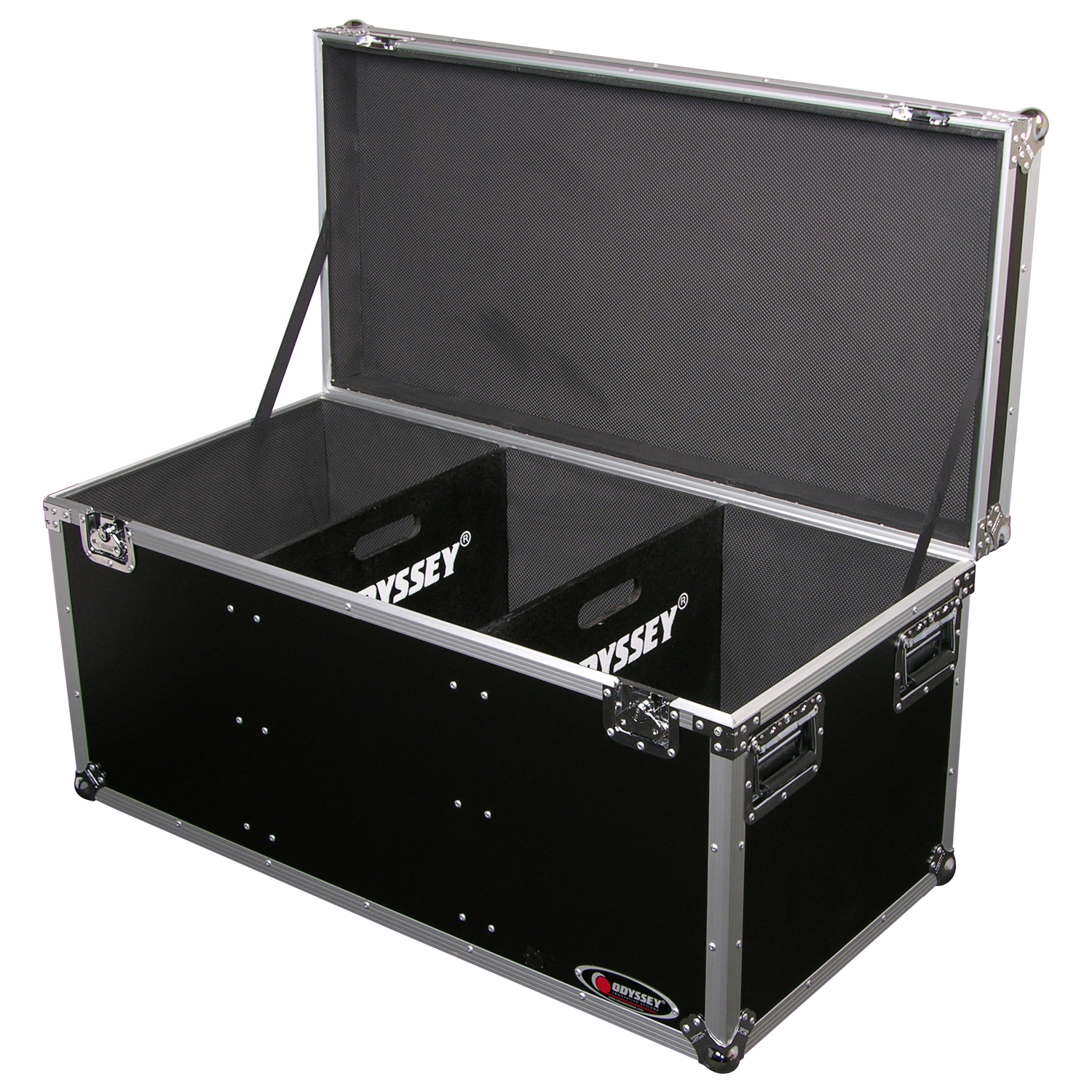 41.5" x 20" x 19.5" Interior Utility Trunk Touring Flight Case with Organizing Dividers - Image 2