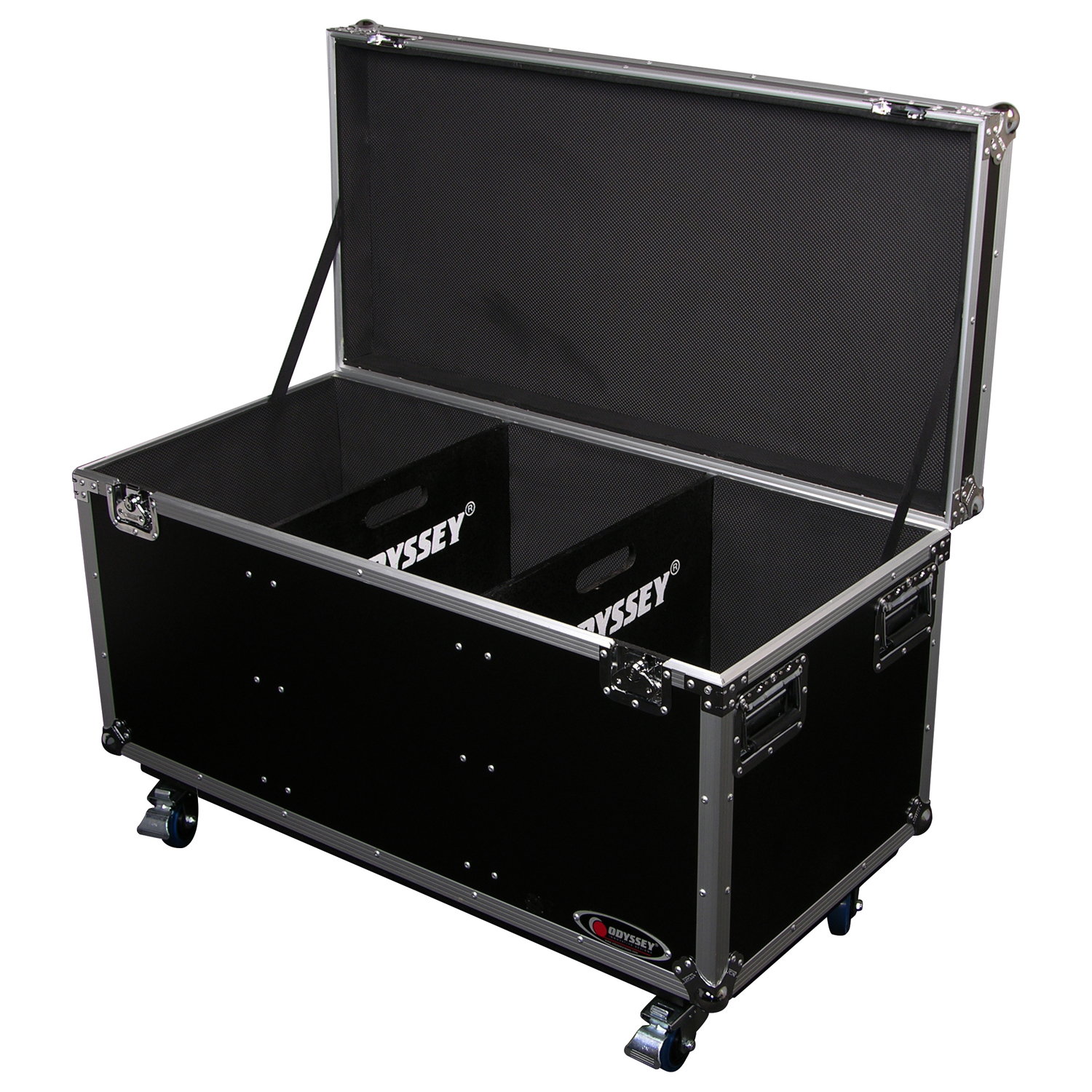 41.5" x 20" x 19.5" Interior Utility Trunk Touring Flight Case with Organizing Dividers