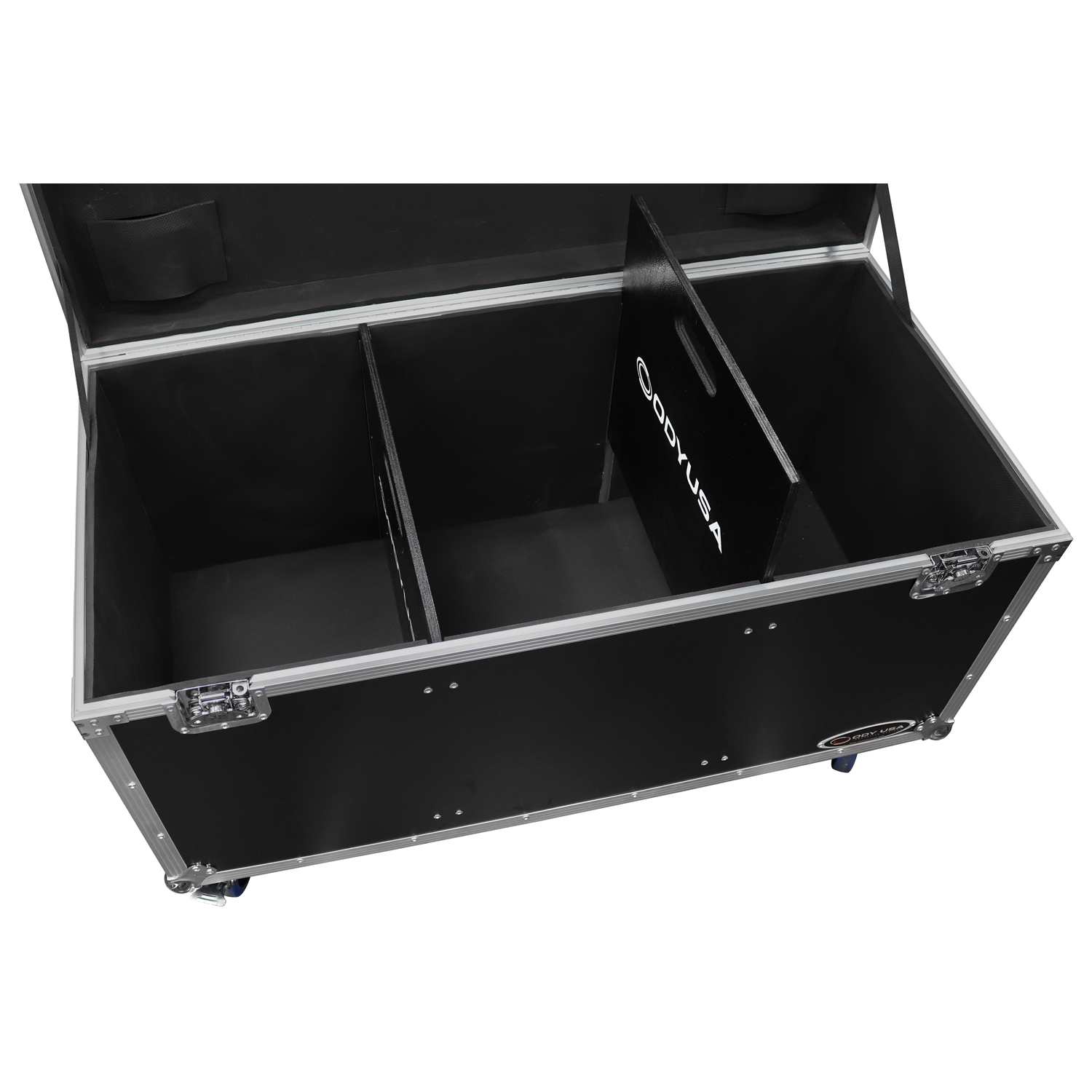42.25" x 20.25" x 18.25" Bottom Interior Utility Trunk Touring Flight Case with Organizing Dividers - Image 3