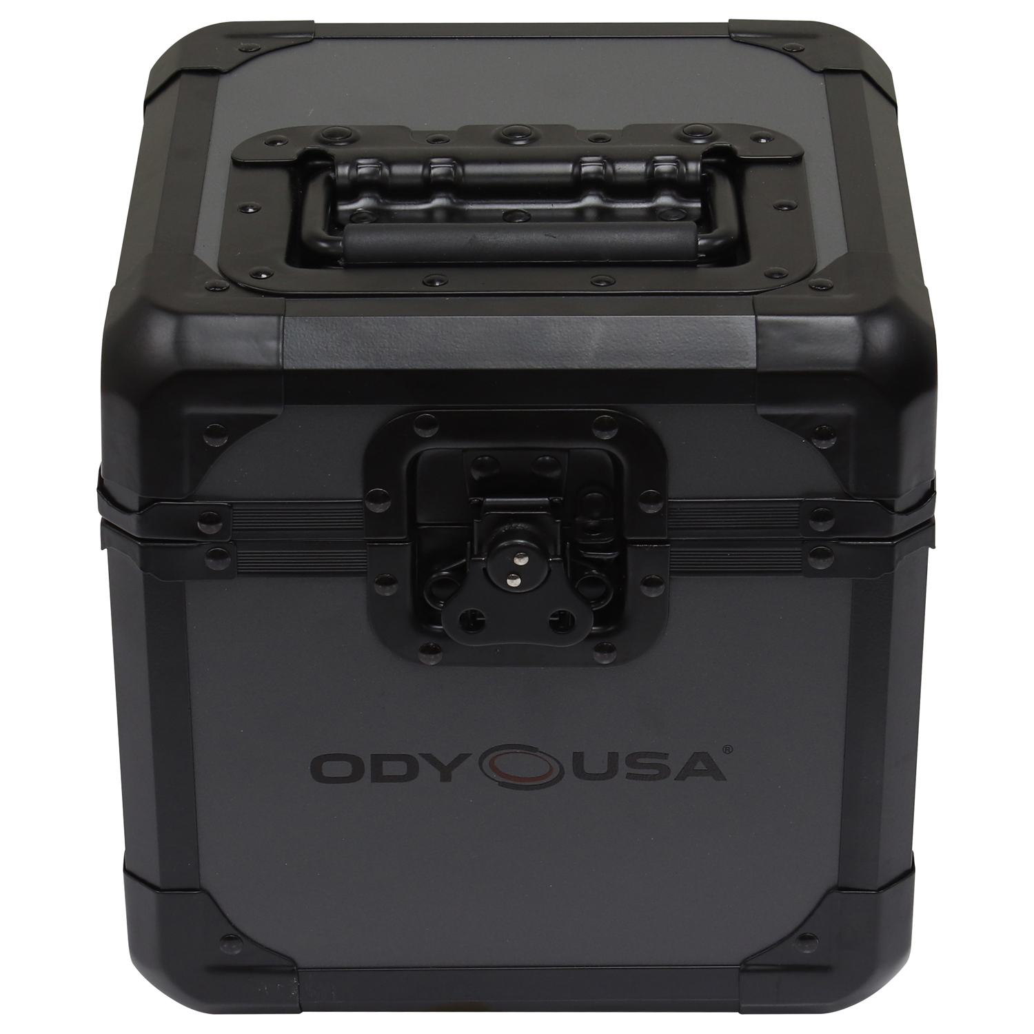 Black KROM on Gray Record / Utility Case for 60 7" Vinyl Records - Image 2