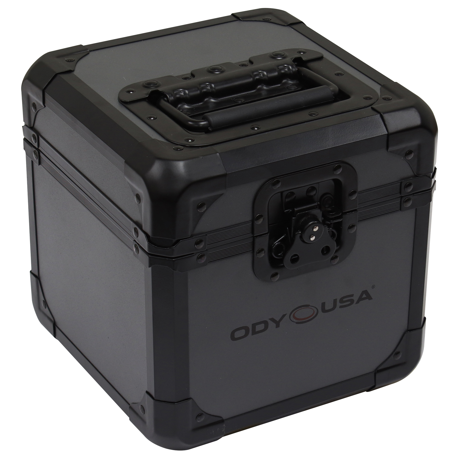 Black KROM on Gray Record / Utility Case for 60 7" Vinyl Records - Image 3