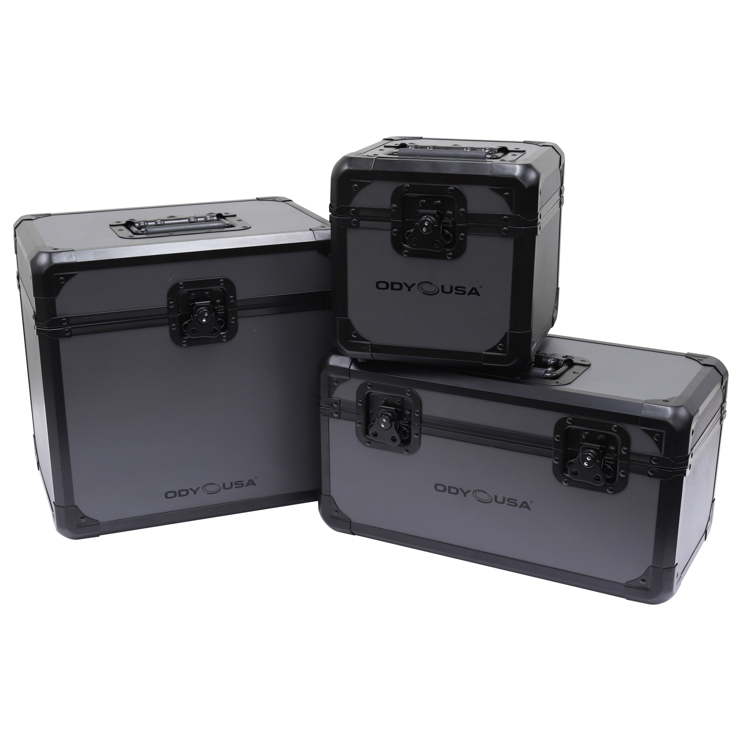 Black KROM on Gray Record / Utility Case for 120 7" Vinyl Records - Image 6