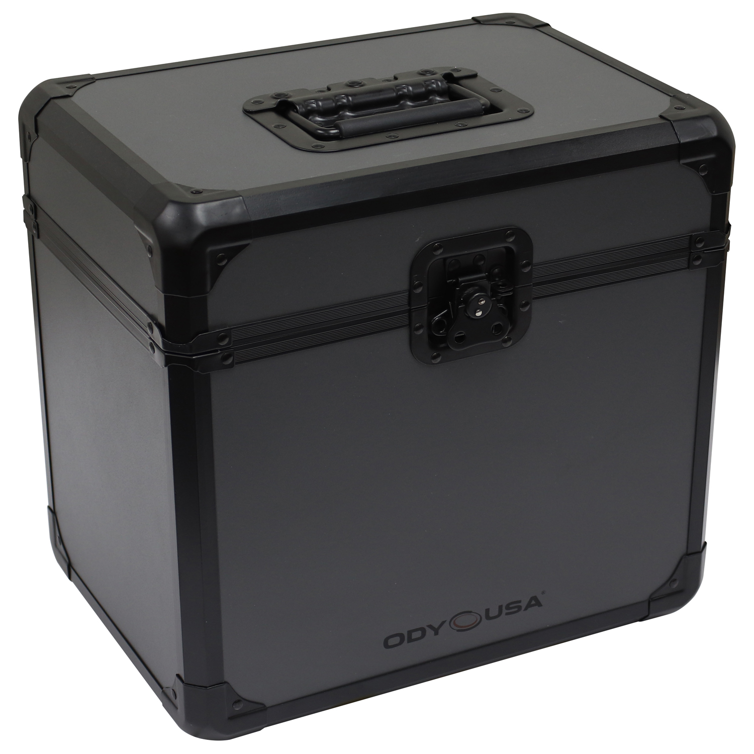 Black KROM on Gray Record / Utility Case for 70 12" Vinyl Records - Image 3