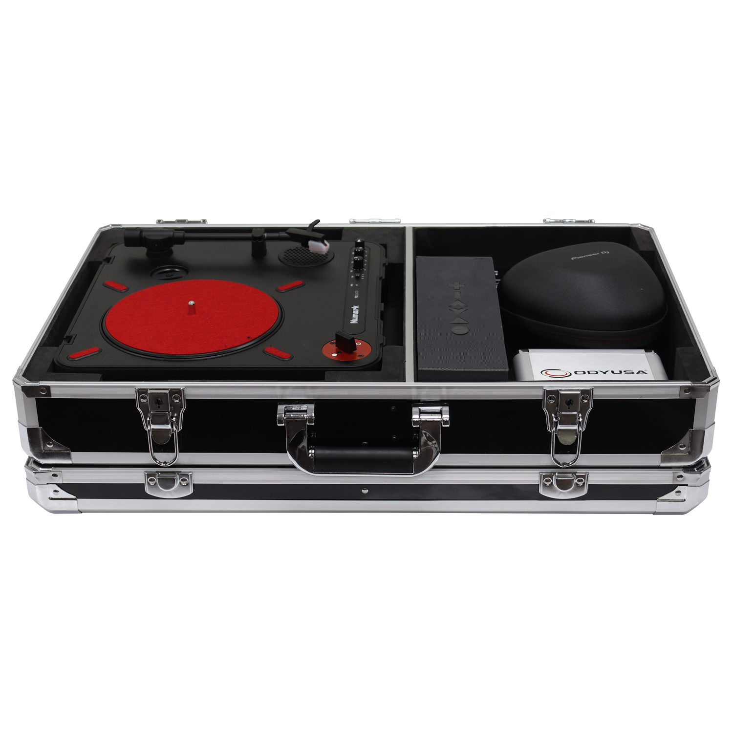 KROM Series Black Numark PT01 Portablist Case with Side Compartment - Image 2