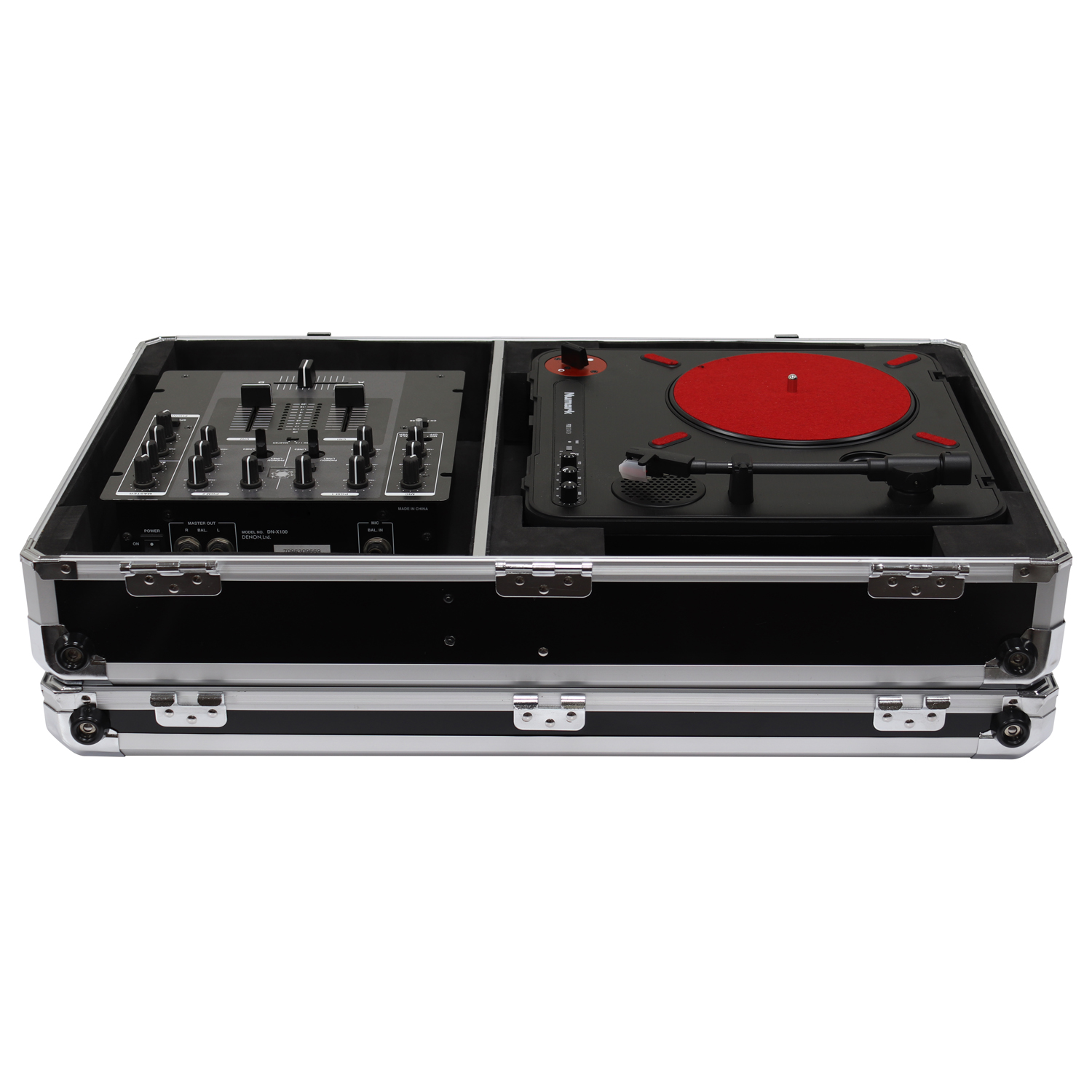 KROM Series Black Numark PT01 Portablist Case with Side Compartment - Image 8