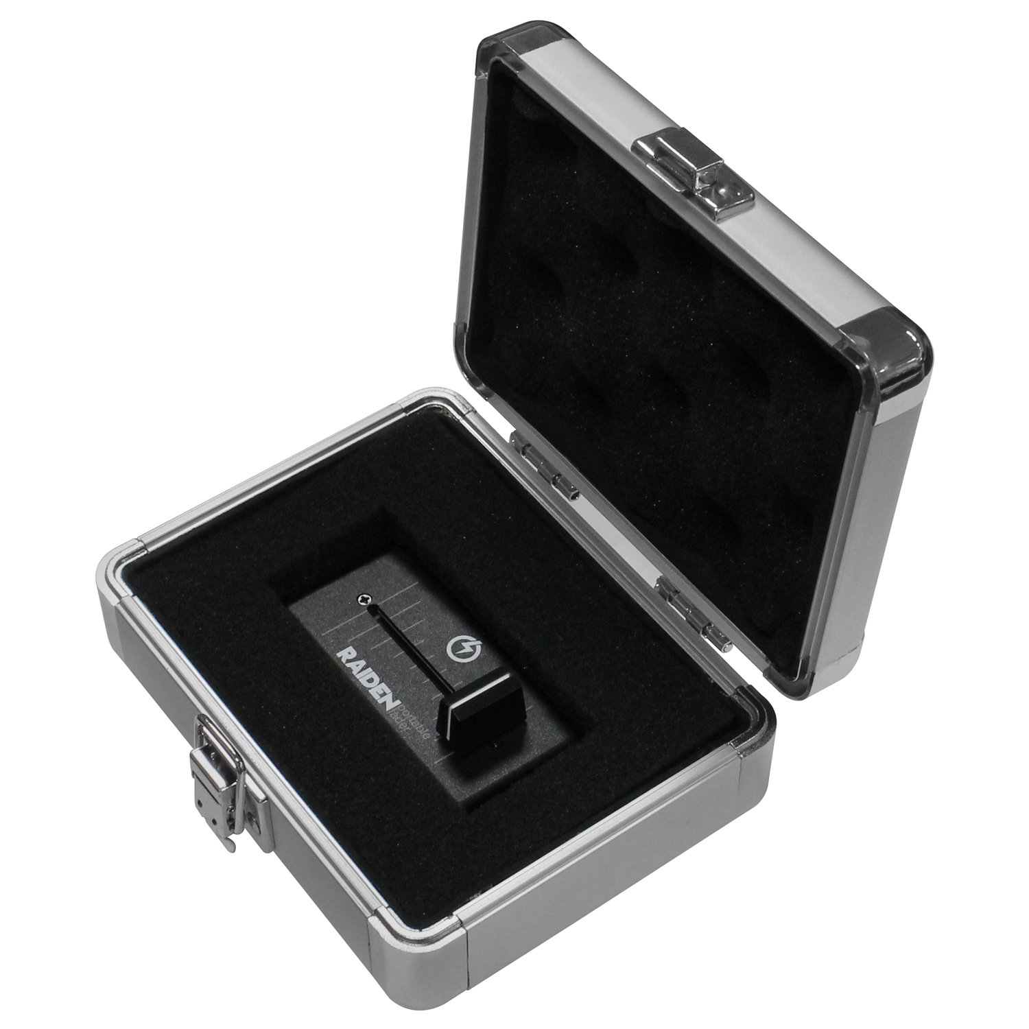 KROM Series Silver Diamond 5" x 3" x 1.5" Interior Compact Utility Accessory Case - Image 3