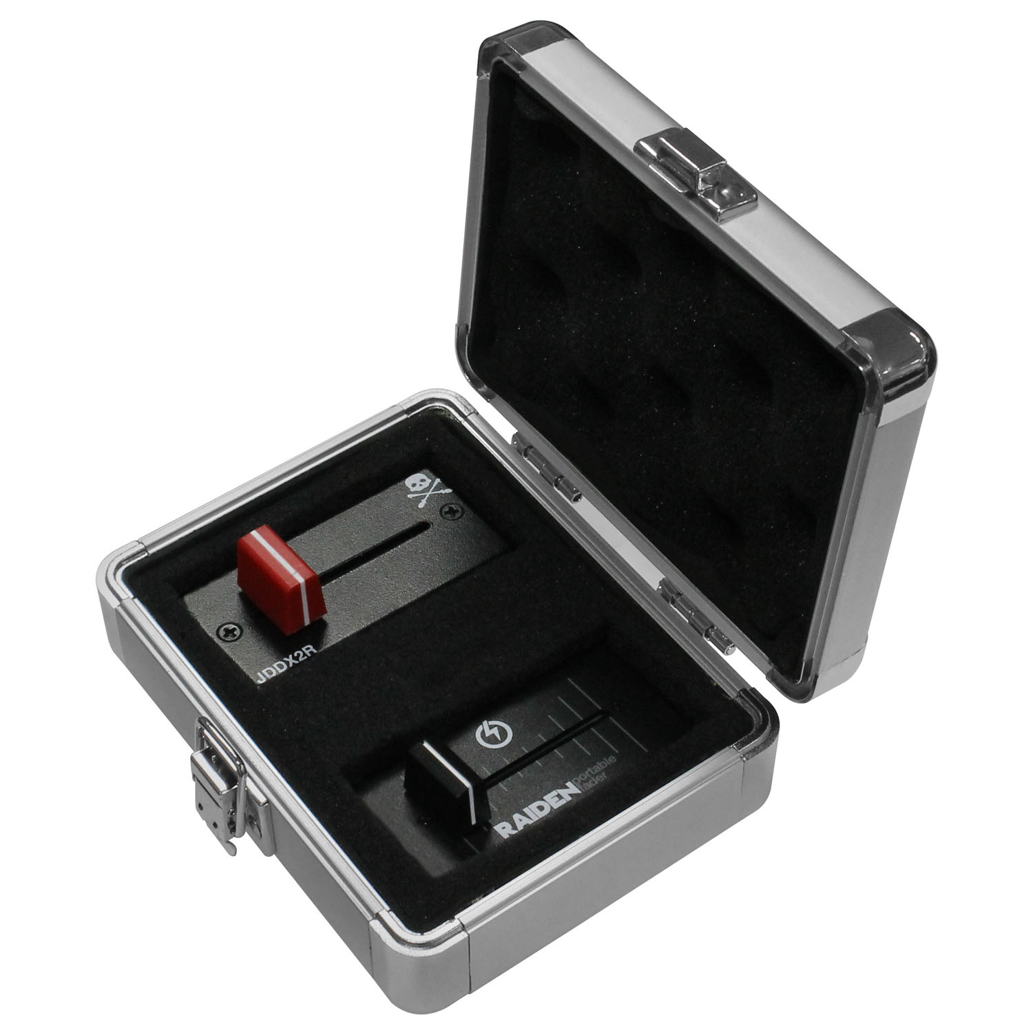 KROM Series Silver Diamond 5" x 3" x 1.5" Interior Compact Utility Accessory Case - Image 7