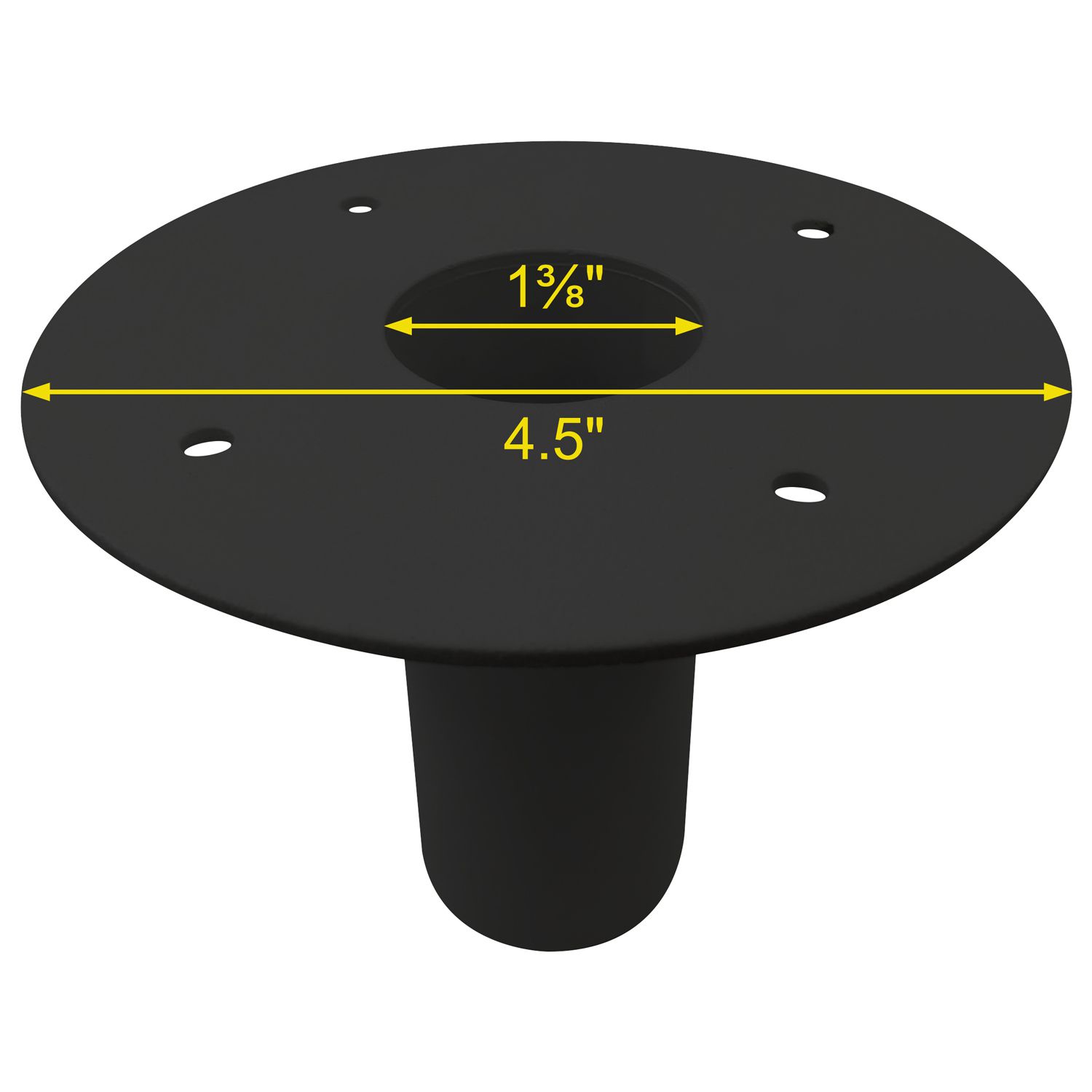 Black Tripod Stand Mounting Adapter for Speakers - Image 2