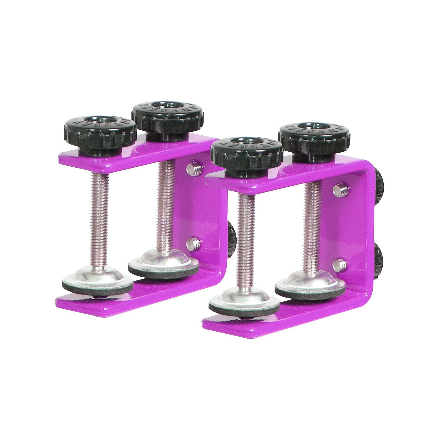 Designer DJ™ Series Pink L-Stand Table/Case Clamps (Pair)