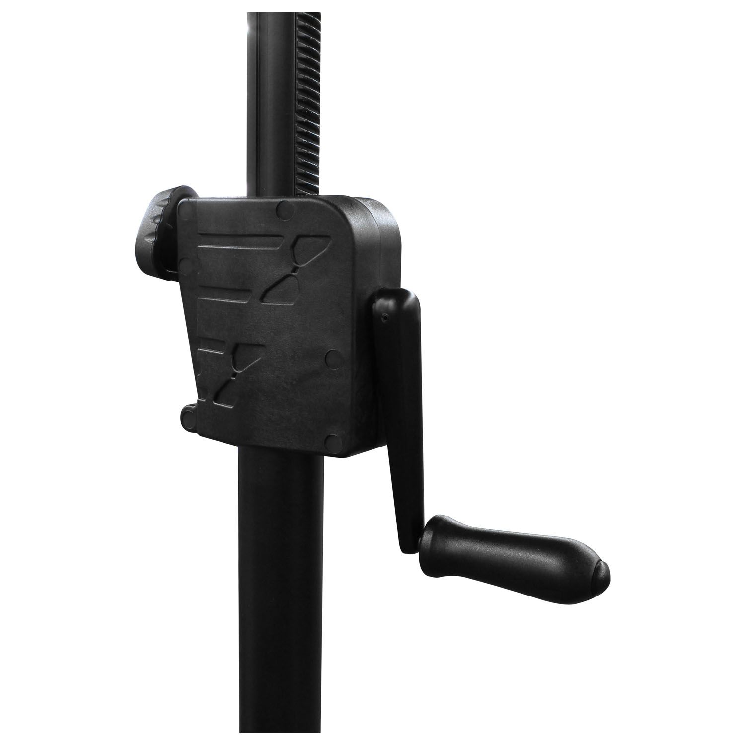 Black 10' Wide Halo Ring Mobile Lighting System with Height Adjstable Crank - Image 3