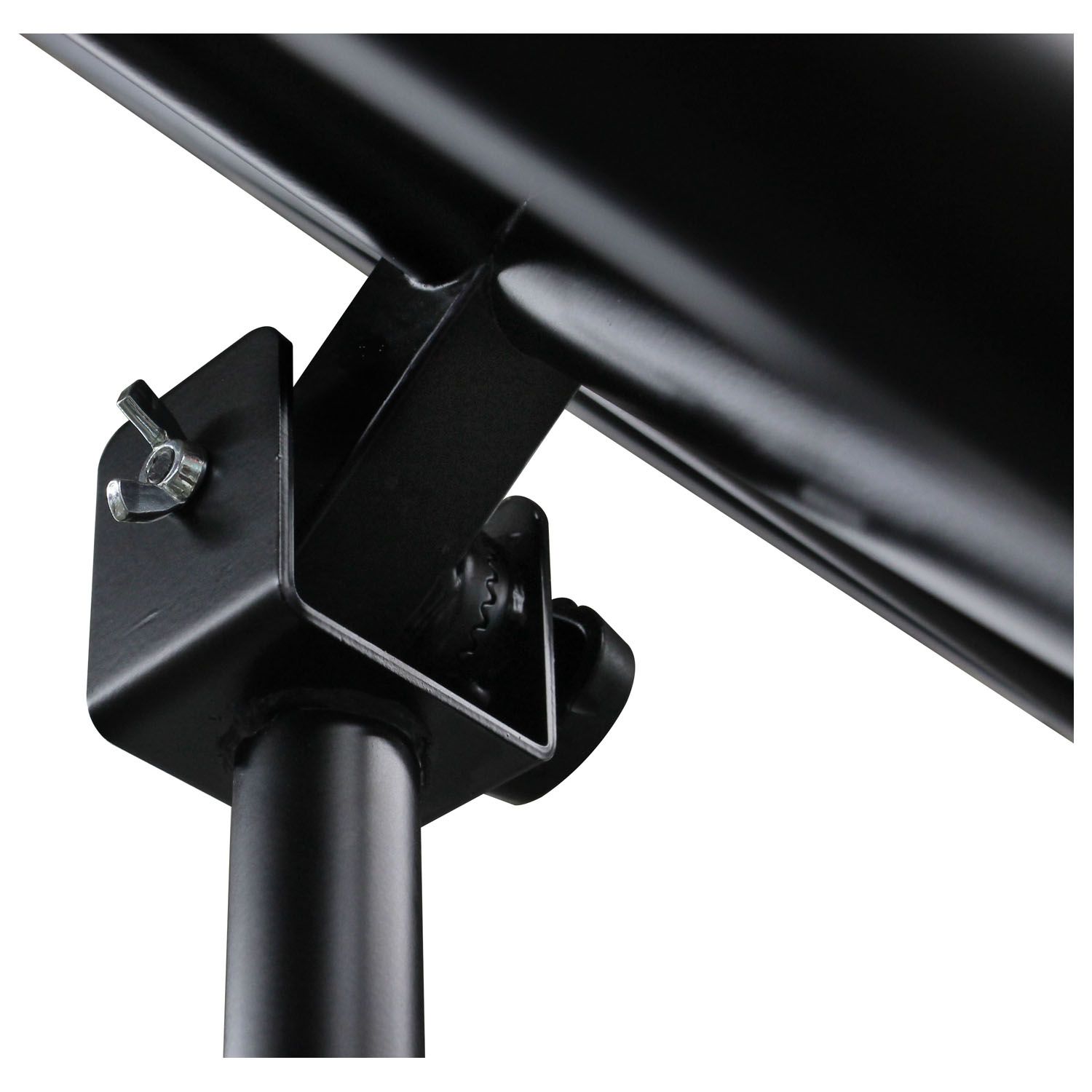 Black 10' Wide Halo Ring Mobile Lighting System with Height Adjstable Crank - Image 5