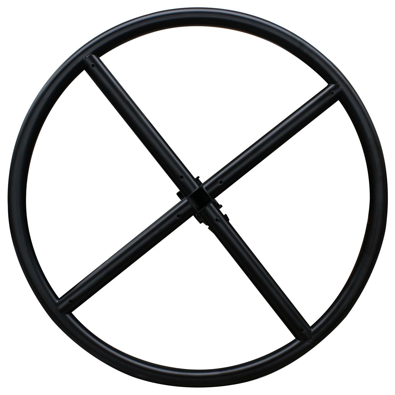 Black 10' Wide Halo Ring Mobile Lighting System with Height Adjstable Crank - Image 7