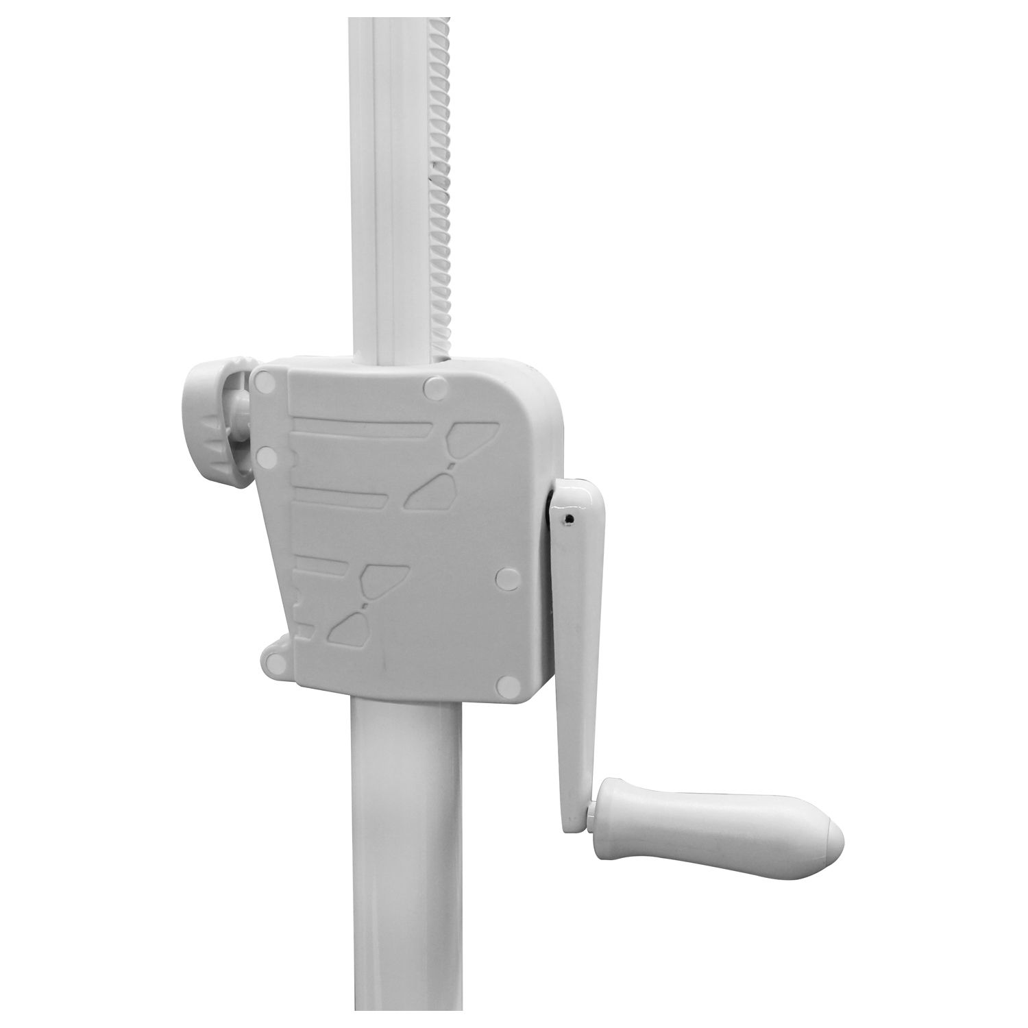 White 10' Wide Halo Ring Mobile Lighting System with Height Adjstable Crank - Image 3