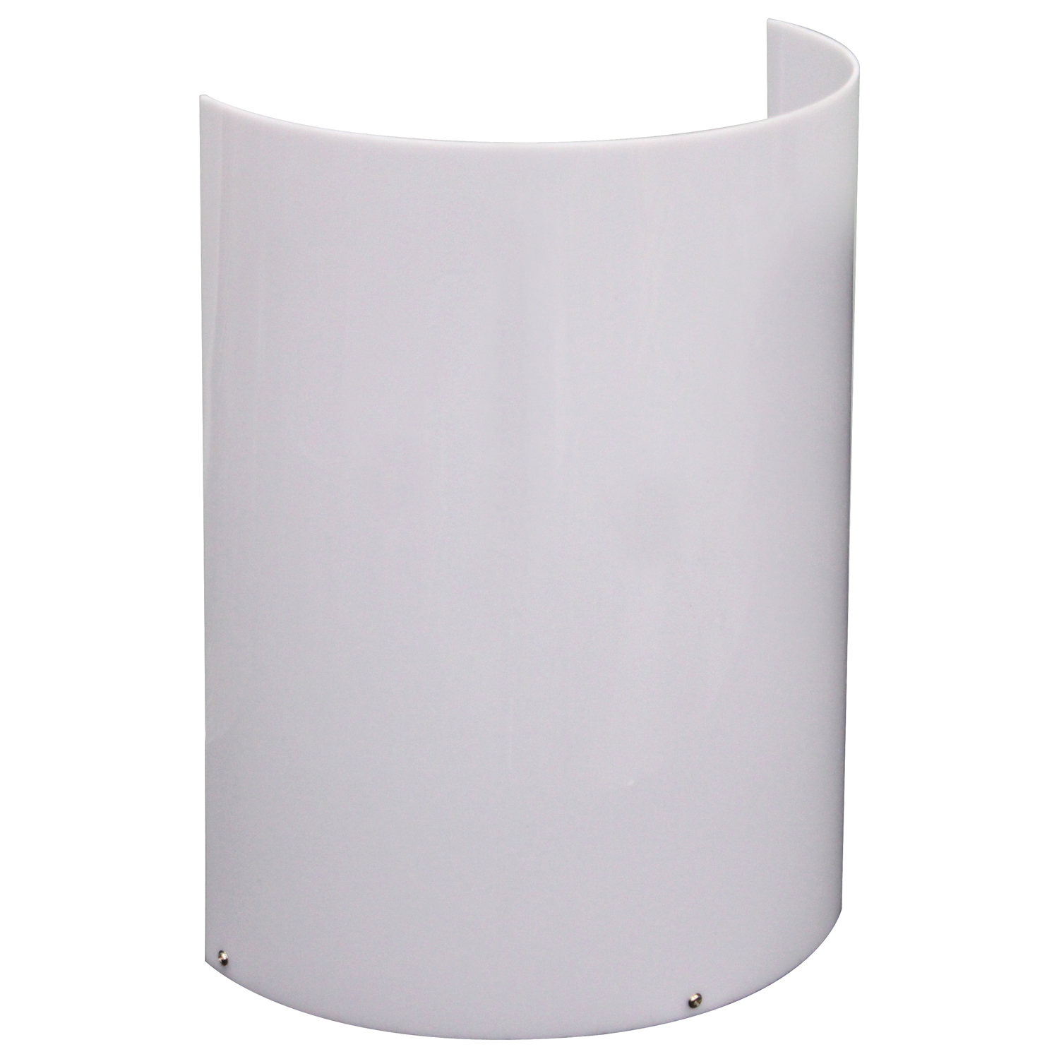 20" Tall White Upright Decor Lighting Shield