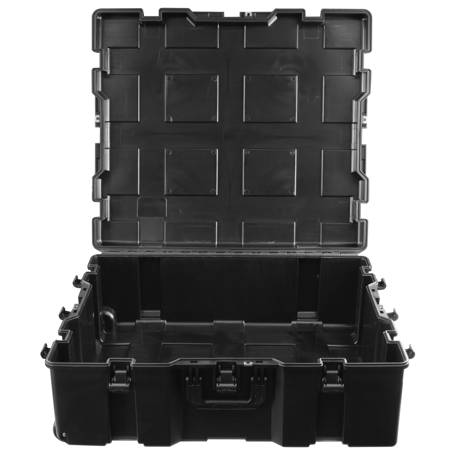 Empty 33" x 29.25" x 9.5" Bottom Interior Injection-Molded Utility Case with Wheels - Image 2