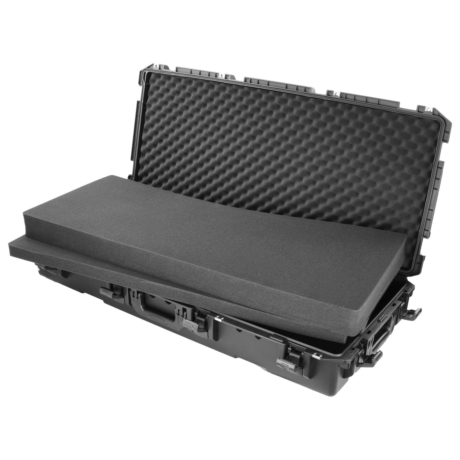 44" x 17.75" x 7" Bottom Interior Injection-Molded Utility Case with Wheels - Image 7